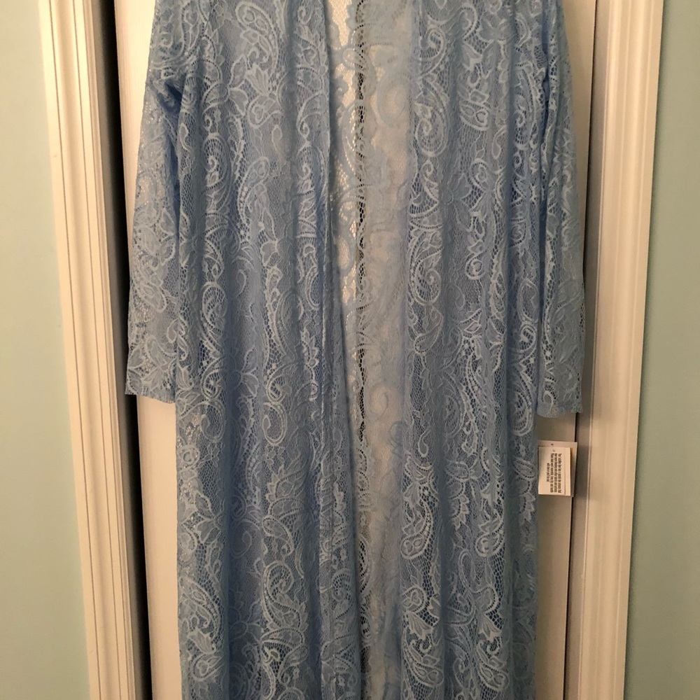 LuLaroe SM Paisley lace Sarah cardigan